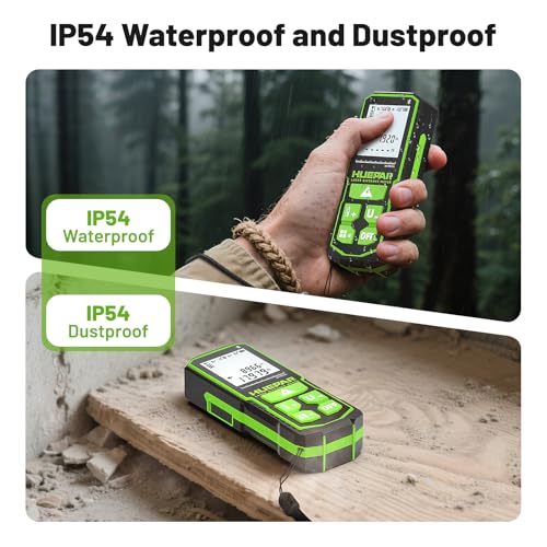 395FT Bluetooth Laser Measuring Tool with Angle Sensor, Fathers Day Dad Gifts, Huepar 1/16in Accuracy Laser Distance Measurement Tool, M/in/Ft, Digital Laser Room Measuring Device, Distance Meters - size: 395Ft-Standard