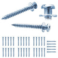 Drywall Bear Claw Double Headed Picture Hanger Screws Hang Pictures/Mirrors - size: Blue Zinc
