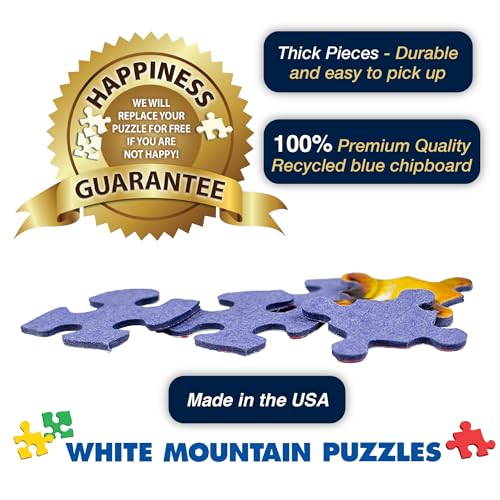 White Mountain 1000 Piece Jigsaw Puzzle 80's Unique, I Love The 1980's - style: Retro