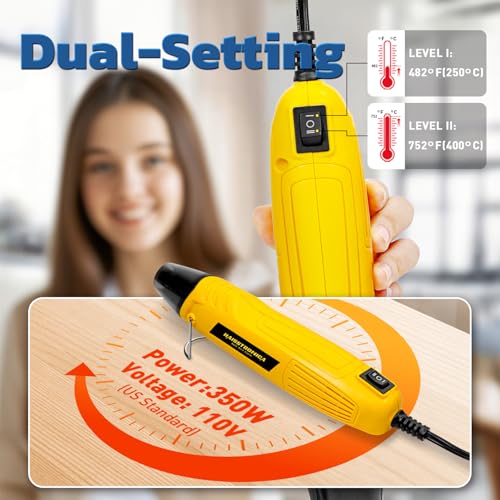 haisstronica Solder Seal Wire Connectors with 350W Mini Heat Gun, 360PCS - size: 360PCS