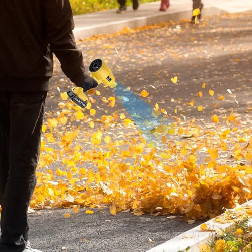 Tegatok 2.0Ah Cordless Blower and Vacuum Cleaner with Fast Charger, High-Performance Outdoor Tool (2*Batteries)