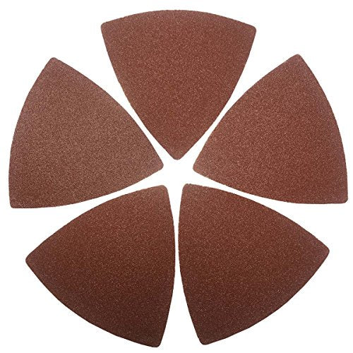 XXGO 60 Pcs 120 Grits 3-1/8 Inch 80mm Triangle Sanding Pads XG8020120 - size: 3-1/8 Inch Triangle - 120 Grit - 60 Pcs