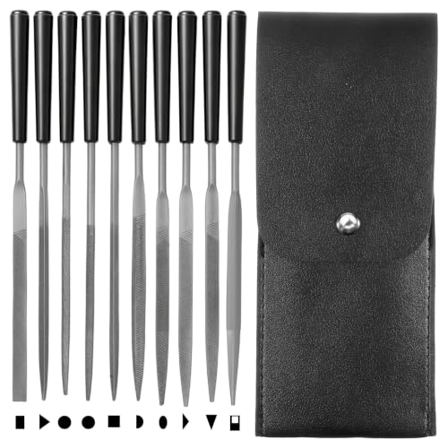 10Pcs Needle File Set, Mini Hand Metal Files