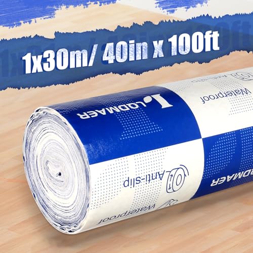 40inx100ft Heavy Duty Floor Protection Film, Reusable Cover Blue White - color: Blue and White, size: 40"x100ft(1x31m)