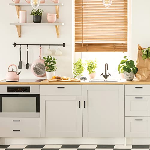 Ravinte Matte Black Cabinet Pulls Slim Cabinet Handles 3-3/4 Inch 30 Pack - size: 3-3/4" Hole Center