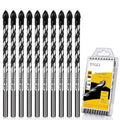 10-Piece 1/4" Masonry Drill Bit Set & Concrete Drill Bit Set - size: 10 pcs 1/4" Masonry Drill Bit Set
