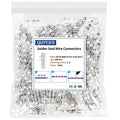 200Pcs Waterproof Solder Seal Wire Connectors, 26-24 Gauge White Electrical Splice Terminals for Marine, Car and Cable Wiring - Heat Shrink Butt Connectors - style: 26-24 AWG