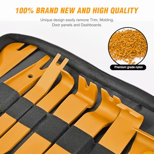 GOOACC 330Pcs Trim Removal Tool Auto Push Pin Bumper Retainer Clip Set - color: 330Pcs Clips Removal Kit Yellow