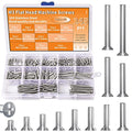 M3 Phillips Flat Head Machine Screws,304 Stainless Steel Countersunk Fasteners Bolts Assortment Kit M3 x 5mm/8mm/10mm/12mm/14mm/16mm/18mm/20mm/25mm/30mm/35mm/40mm