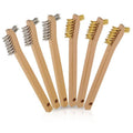 MAXMAN Wire Brush Set 6Pcs, Small Detailing Wire Scratch Brush,for Cleaning - style: With small top brush