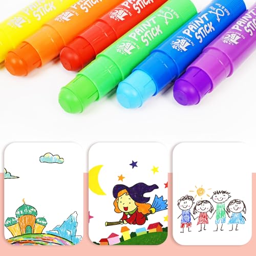 TBC The Best Crafts 12 Pastel Colors Paint Sticks - color: 12 Colors Pastel