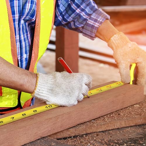 Tape Measure 25 Ft - Metal Retractable Tape Measure with Fractions, Easy Read, 1-inch Wide X 25 Foot - Purple - color: Purple