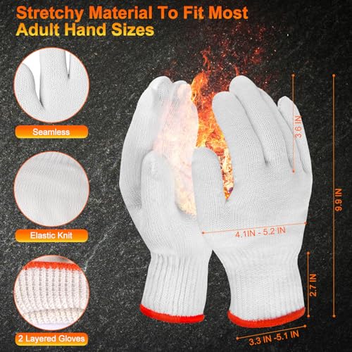 ANBOSON BBQ Gloves Disposable, Heat Resistant Grilling Gloves for Cooking - size: X-Large, style: 10mil Nitrile - Orange