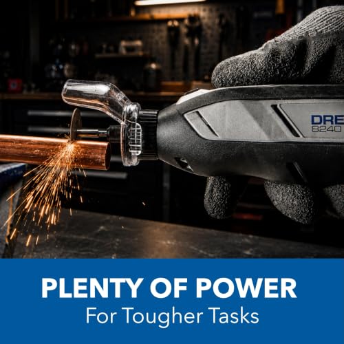 Dremel 8240-5 12V Cordless Rotary Tool Kit with Variable Speed and Comfort Grip - Includes 2AH Battery Pack, Charger, 5 Accessories, Wrench, and Tool Fabric Carry Bag