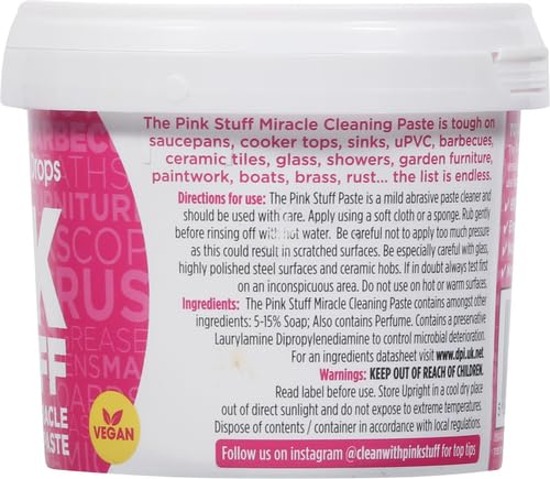 Stardrops The Pink Stuff Cleaning Paste 500g, Multi Purpose Cleaner for Kitchen, Bathroom, Tiles, Glass, Shower, Oven, Sink, Stainless Steel, Removes Grease, Grime & Stains (Pack of 2) - size: 17.63 Ounce (Pack of 2)