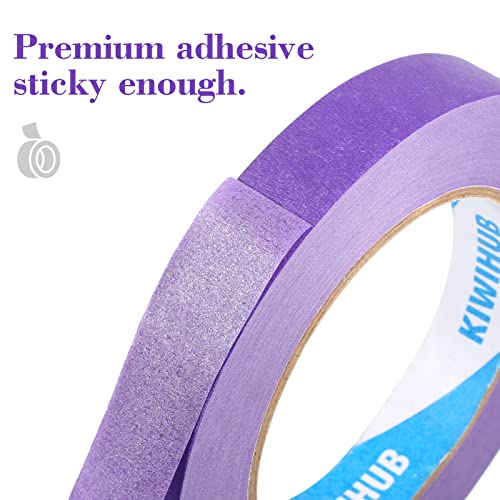Purple Painters Tape,1 inch x 60 Yards - color: Purple