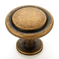 Ravinte Antique Brass Cabinet Knobs Zinc Drawer Knobs, 1-1/4 Inch, 30 Pack - color: Antique Brass