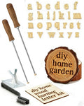1/2" 26 Pcs Wood Burning Letter Kit, Mini Lowercase Letter Branding Iron - color: 1/2 Inch 26 Pc Lowercase Letter