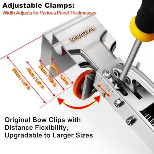 Quick-Install Drawer Front Installation Clamps,Efficient Cabinet Drawer Clamps Setup with Easy,2Pk Universal Fit Labor-Saving Adjustable Drawer Fixing Clips