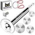Richcat PVC Pipe Inside Cutter(4Pcs Saw Blades) with 1/4" Hex Shank,Plumbing Internal Plastic ABS Pipe Cutter,22/32/32/44Diameter, with Wire Saw for Indoor Outdoor Pipe Improvement - size: 1/4" Hex Shank (4 Saw Blades + Wire Saw)