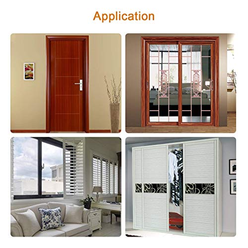 CloudBuyer Door & Window Weather Stripping, Soundproof Insulation Seal Strip with Self-Adhesive Rubber Collision Protection, 16.5 Ft (Brown) - color: Brown, size: 16.5Ft
