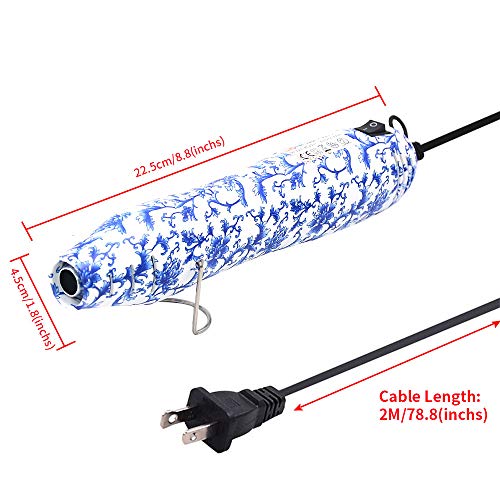 mofa Resin Heat gun,6.6ft Cable 300W Heat Gun for Crafts,Acrylic Paint Dryer Multi-Purpose Electric Heating Nozzle (Chinese Style) - color: Chinese Style