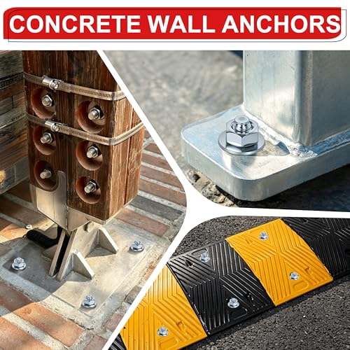 5/16 x 3 in Wedge Anchors 12 pcs Galvanized Concrete Anchors - size: 5/16 x 3In