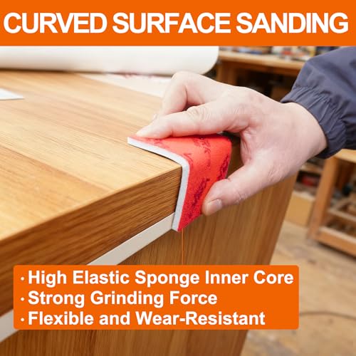 28 Pcs 500-600 Grit Sanding Sponge Soft Foam Hand Sanding Blocks - style: 500-600 Grit 28PCS