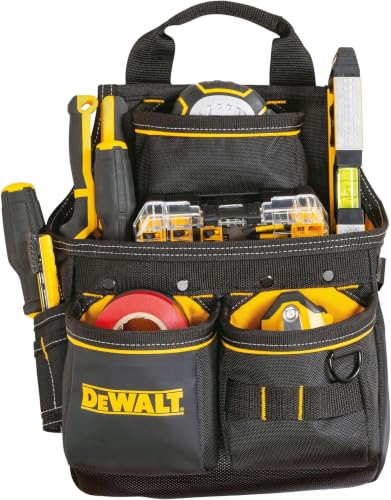DEWALT Tool Pouch with Belt, 13 Pocket Professional Small Tool Belt Pouch (DWST540201) (Pack of 6) - size: One Size (Pack of 6), style: Nail Pouch