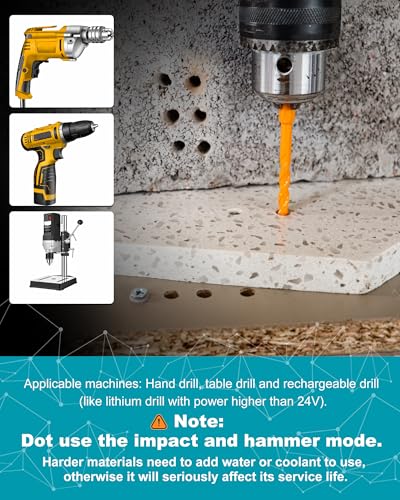 Upgraded Masonry Drill Bit Set 1/4" (6mm), EXFEIN Serrated Drill Bits Set - 4-Piece Carbide Drill Bits and 1 Piece Magnetic Screwdriver Bit for Wood Plastic Tile Concrete Brick Marble - size: Set 1(5-Pack)