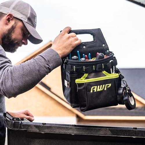 AWP Tool Pouch, Electrician Tool Pouch, Premium, Professional Multi-Pocket Organizer - size: 3 Pack, style: Portable Tool Box