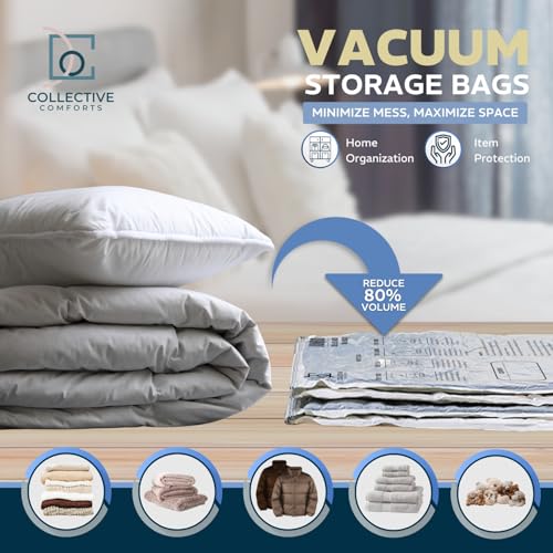 8 Pack XXL & Jumbo Space Saver Vacuum Storage Bags - size: 8 Variety - 4Jumbo + 4XXL