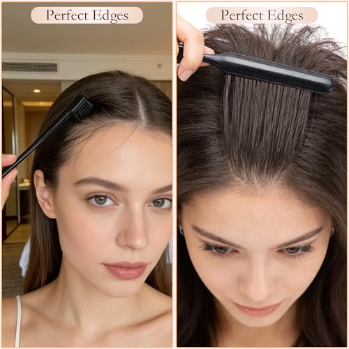 SIMPOR 7 Pcs Wig Brush Set for Synthetic Hair for Hair Extensions and Wigs - color: Black - 7 Pcs