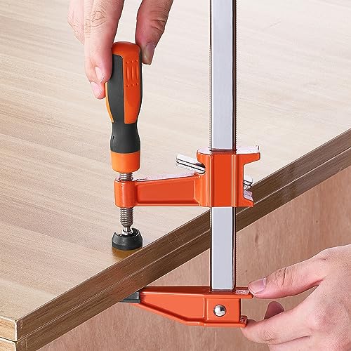 VEVOR Bar Clamps for Woodworking, 2-Pack 36" Clamp, Quick-Change F Clamp with 600 lbs Load Limit, 2.5" Throat Depth, Cast Iron and Carbon Steel, Wood Clamps for Woodworking Metal Working - size: 36"(2 Pack), style: Medium-Duty