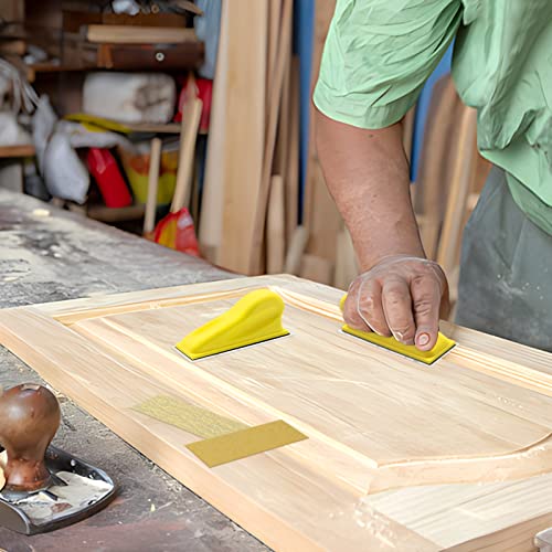 ZEHIQ 3.5"x1" Mini Detail Hand Sanding Block and 60Pcs Sandpaper Assortment - style: 60 Pieces + Sander