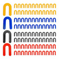 100PCS Horseshoe Tile Spacers, U-Shape Plastic Structural Shims for Tile Leveling System, Yellow Tile Leveling Clips for Ceramic Floor and Wall Installation(4 Sizes) - size: 4 Sizes