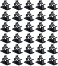 Viaky 30 Pcs Black Clips Self Adhesive Backed Nylon Wire Adjustable Cable Clips Adhesive Cable Management Drop Wire Holder - color: 30black, size: for 0-0.4''(10mm) cable