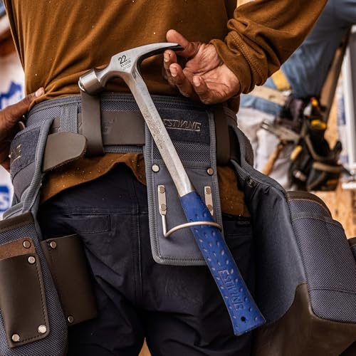 ESTWING Framing Hammer, 22oz Long Handle Straight Rip, Milled Face, E3-22SM - size: 22 oz, style: Milled Face