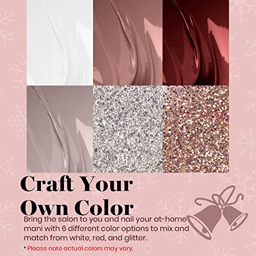 Beetles Gel Polish Set, 6 Colors Nude Brown Shimmer Gel Polish - color: A - Mixed Finishes | Ginerbread