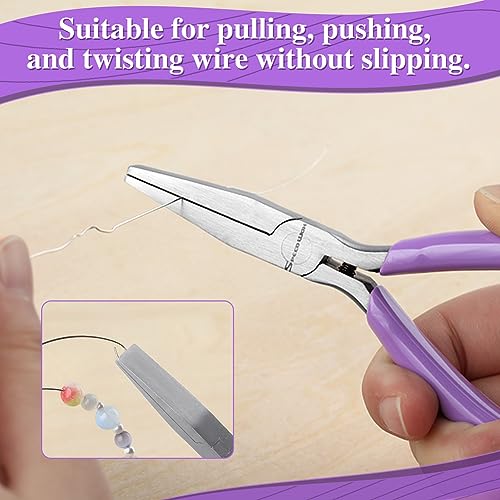 SPEEDWOX Flat Nose Pliers - Mini Duck Bill Pliers for Jewelry Making, Bending, Straightening, Shaping & Ring Opening - style: Flat Nose Pliers Smooth Jaws