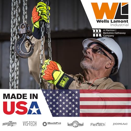 Wells Lamont Whizard LN10 Cut Resistant Gloves (1356) – ANSI Cut Level A7 – Food Safe Gloves - size: XX-Large, style: Single