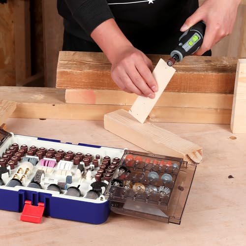 WORKPRO 476PCS Rotary Tool Accessories Kit, 1/8" Shank Rotary Tool Bits - style: 476-Piece Rotary Tool Attachments