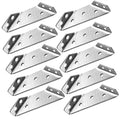 Trapeziform Angle Brackets Stainless Steel Angle Corner Braces for Desk Edge, Box, Wood Beam - Pack of 10 - size: Small 10pcs