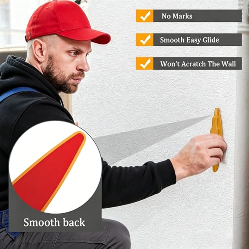 2 Pack Magnetic Stud Finder for Drywall, Manual Stud Locator for Screws and Nails, No Battery Wall Scanner for TV Mounting, Shelves and Picture Hanging
