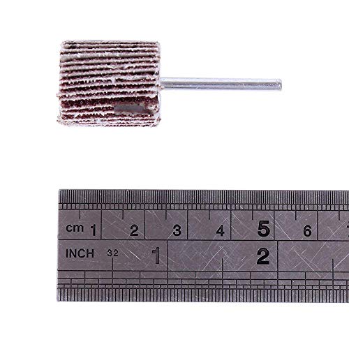 20PCS Flap Wheel Sander,80 Grit 1/8" Shank Sanding Bits Set - size: 32mm x 24mm