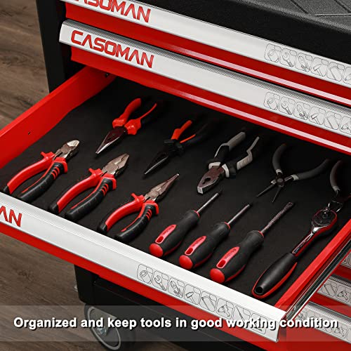 CASOMAN Professional Tool Box Liner and Drawer Liner - 24 inch (Wide) x 24 feet (Long), Non-Slip,Easy Cut, Black - size: 24"W x 288"L