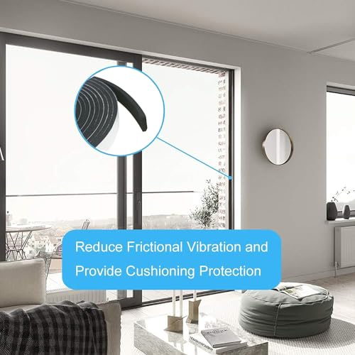 Weather Stripping Foam Tape 2 Rolls (1/2 in x 1/8 in x 16.4FT), Self Adhesive Door Seal for Small Gaps, Window Insulation, Draft Stopper Foam Strip Total 32.8 FT - size: 1/2in x 1/8in x 32.8FT