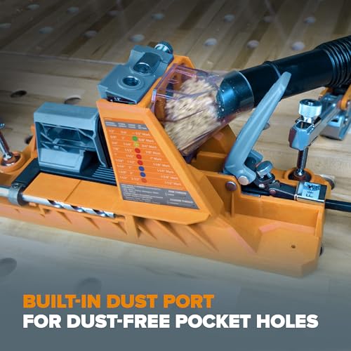 BORA Automatic Pocket Hole Jig, 3in Face Clamp, Auto Adjusting Drill Guide - size: Auto Jig w/ 3" Clamp
