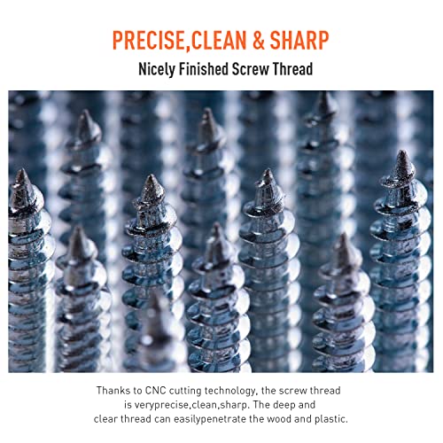 Trivd Frol 550PCS Self Tapping Screws Assortment Set 304 Stainless Steel