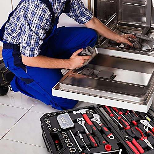 KingTool 325 Piece Home Repair Tool Kit, General Home/Auto Repair Tool Set, Toolbox Storage Case with Drawer, General Household Tool Kit - Perfect for Homeowner, Diyer, Handyman - style: 325-Pieces